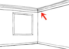 クラウン（廻り縁）の使用例